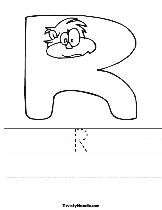 Letter R Worksheets Image
