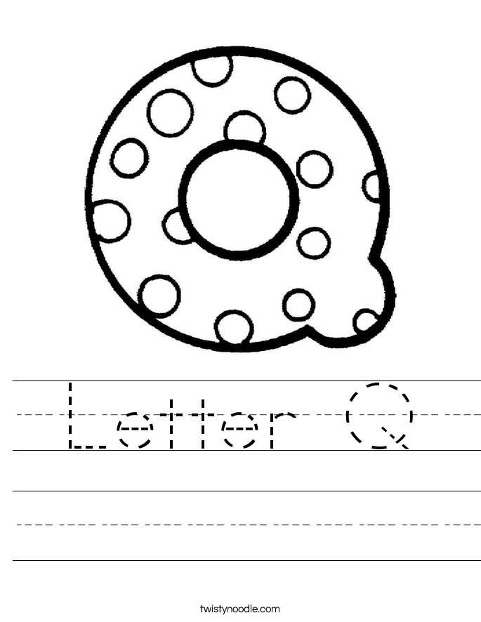 Printable Letter Q Worksheets Image