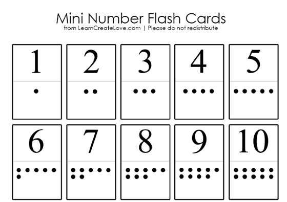 Printable Number Cards 1-20 Image
