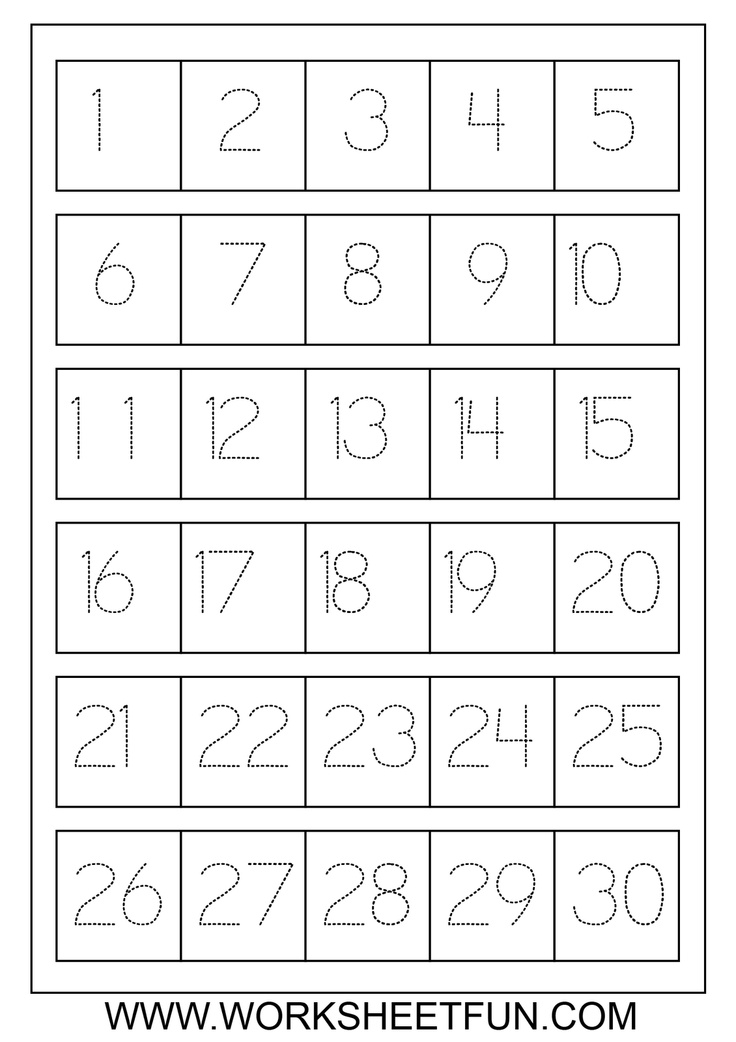 Printable Tracing Numbers 1 20 Image