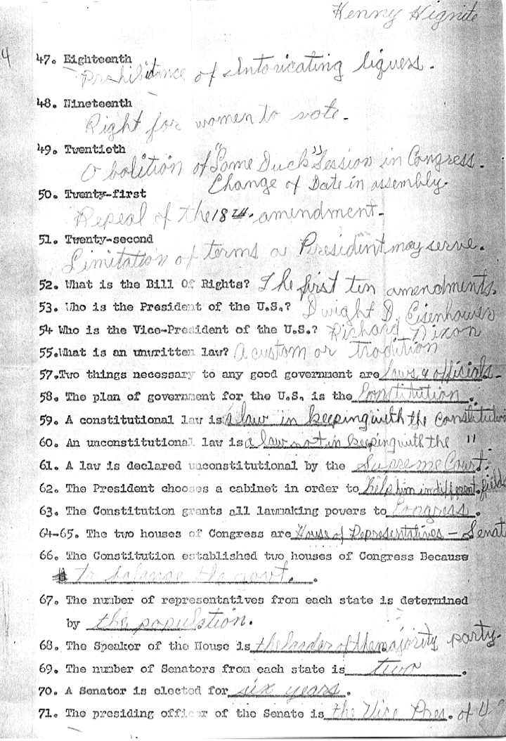 Social Studies 8th Grade Constitution Test Image