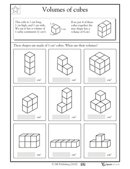 Cube Volume Worksheets 5th Grade Math Image
