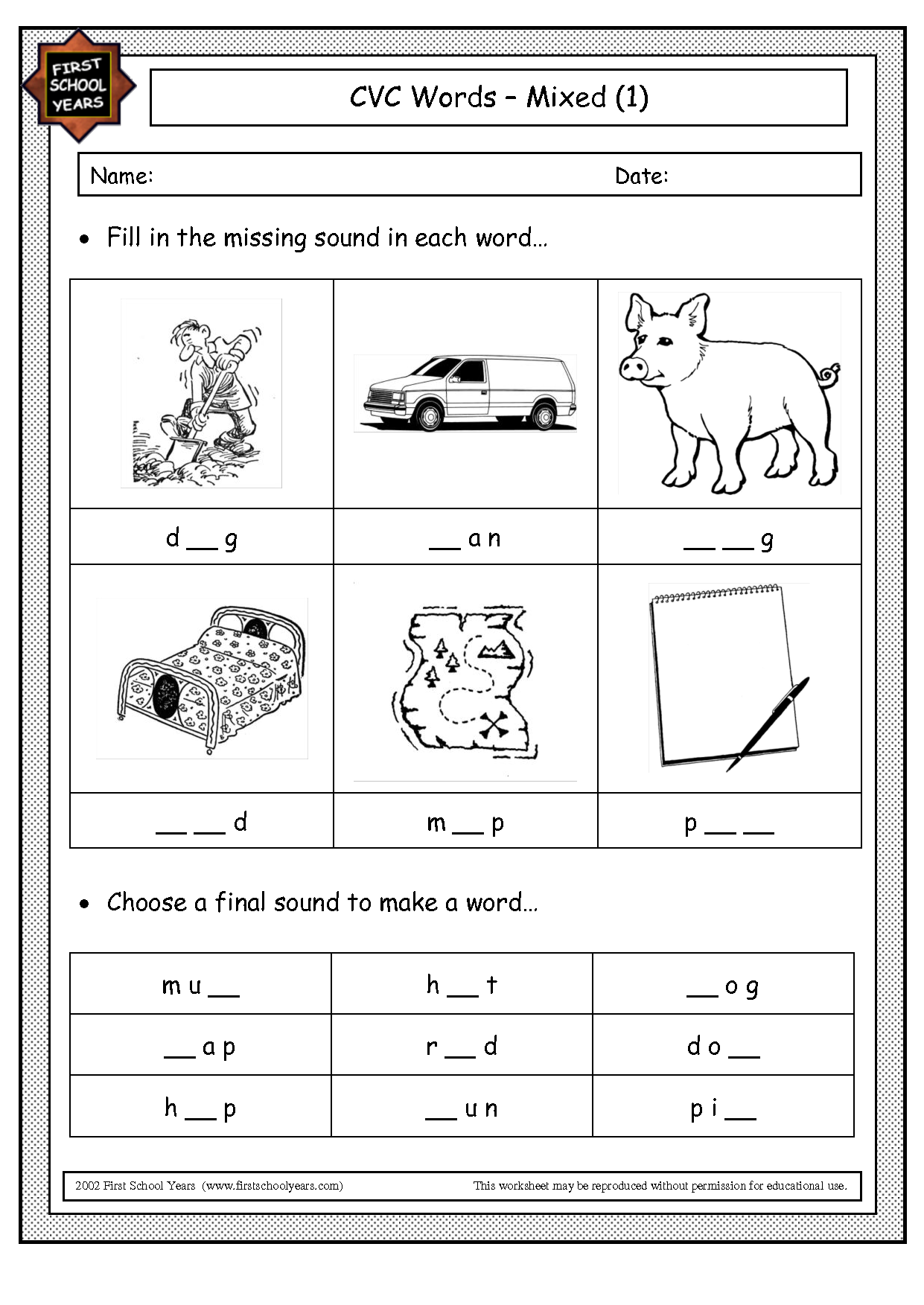 15 Kindergarten CVC Words Worksheets Worksheeto