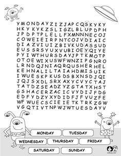Dias De La Semana Spanish Puzzle Worksheets Image