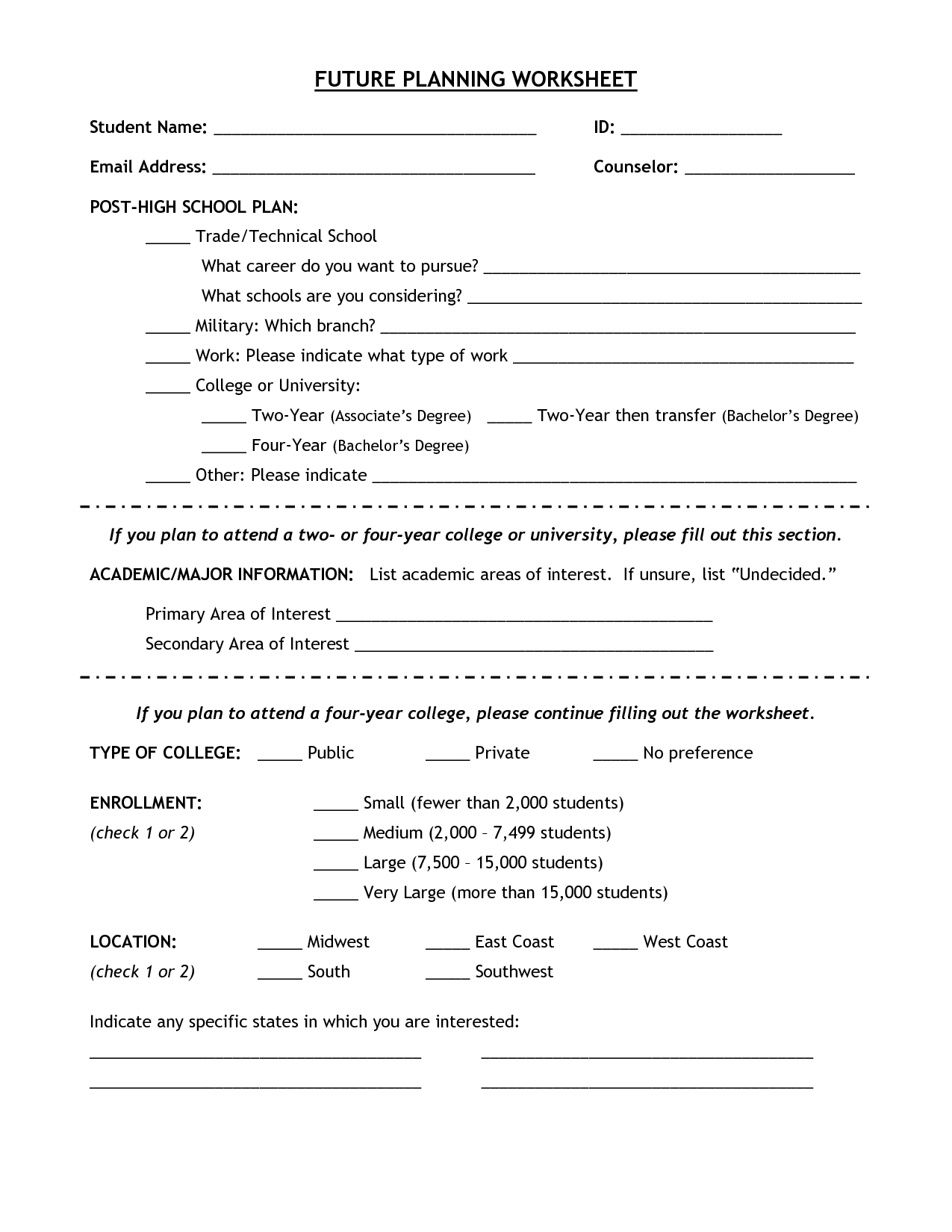 The Future of Food Worksheet