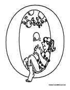 Letter O Coloring Pages Image