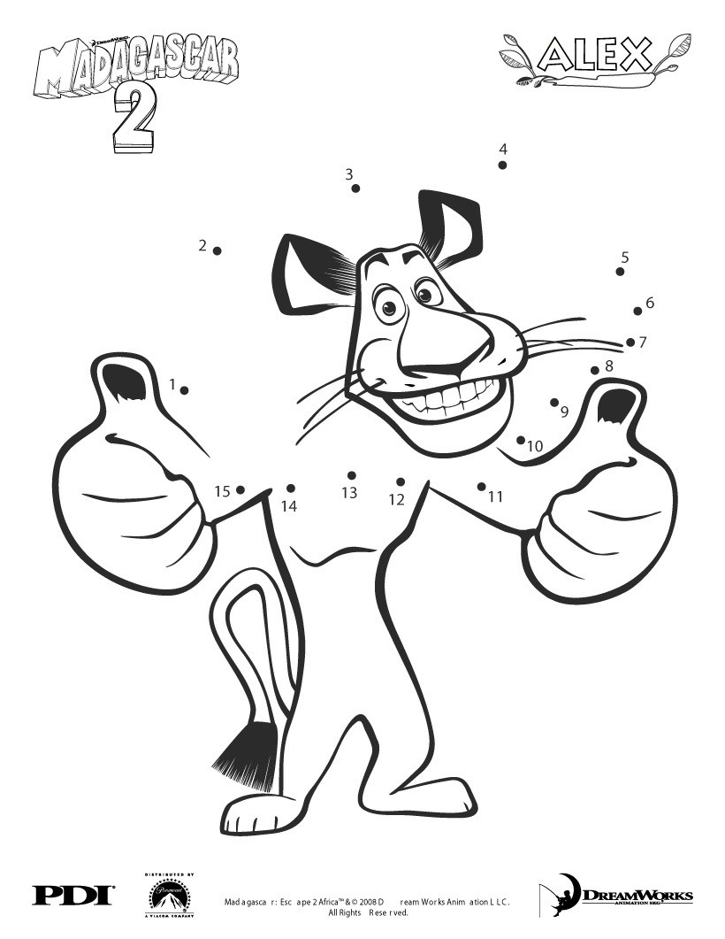 Madagascar 2 Coloring Pages Image