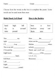 18 Grammar Worksheets Fill In Blanks / worksheeto.com