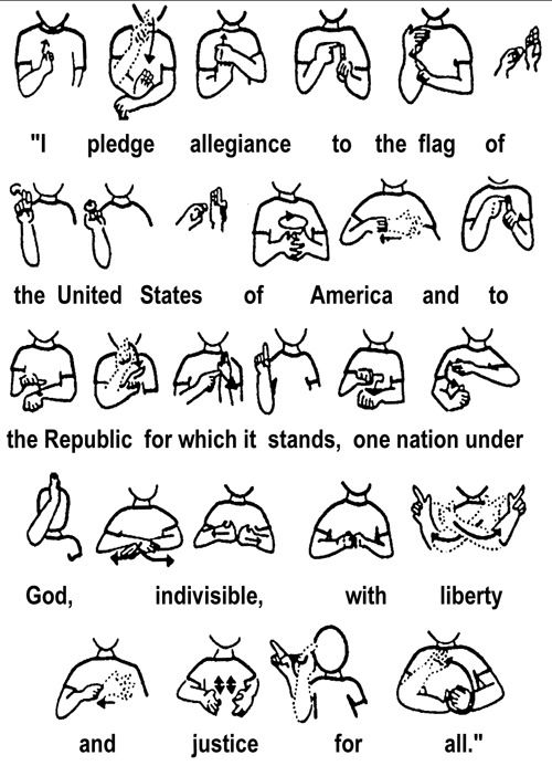 Sign Language Pledge Image