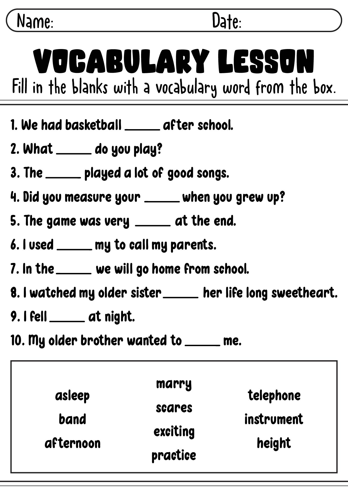 9th class english homework lesson summary