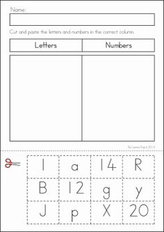 Cut and Paste Letter Activities Image