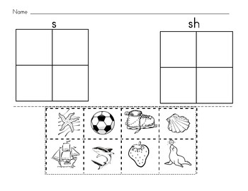 Digraph Cut and Paste Worksheets Image