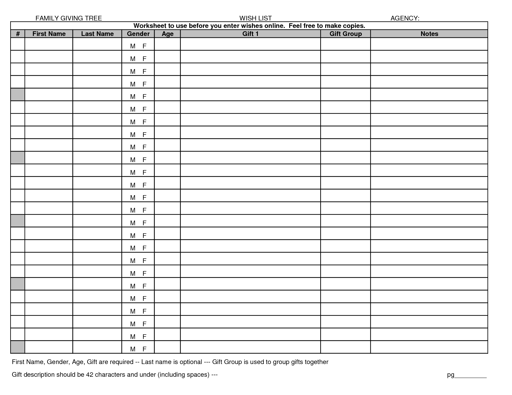 Excel Family Tree Worksheet Image