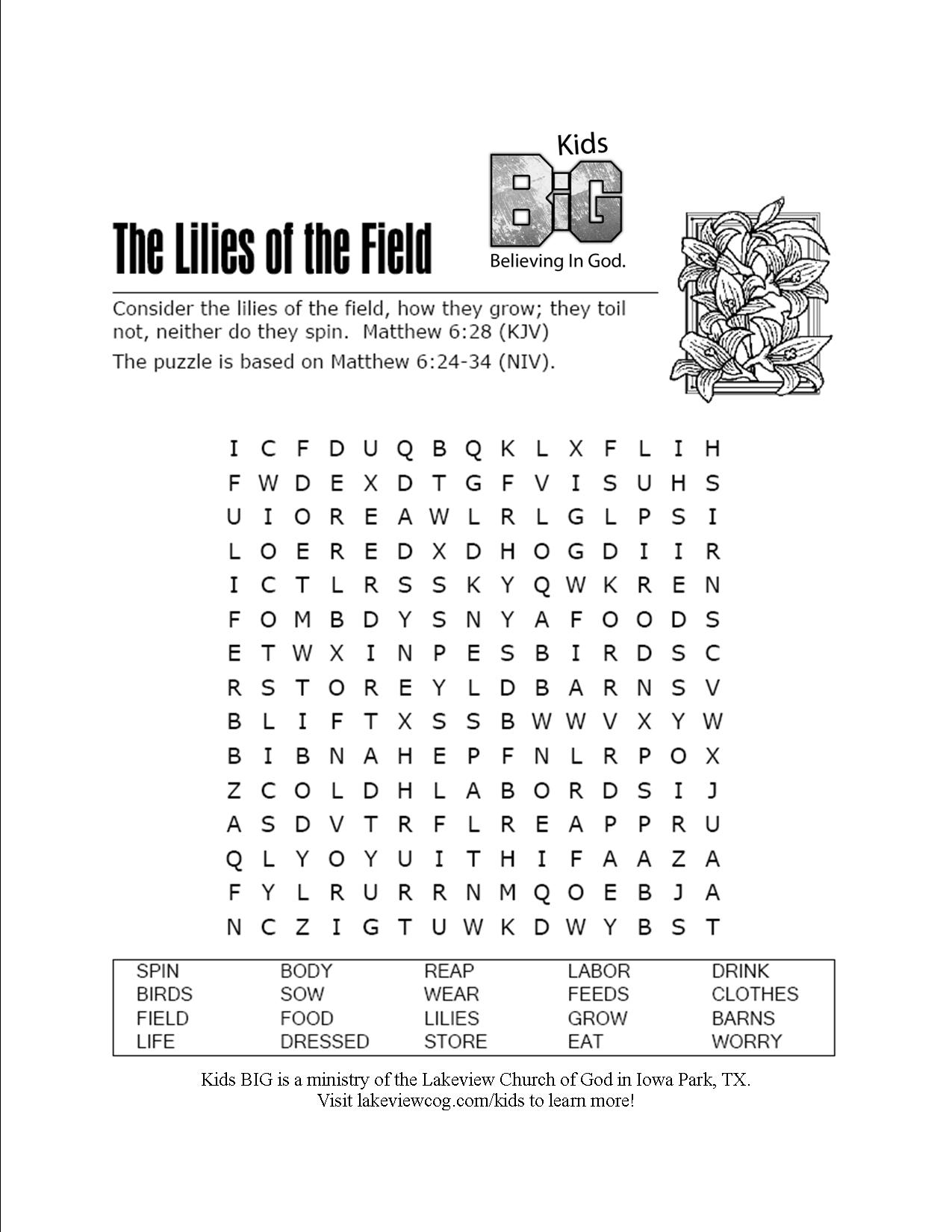 kjv-bible-worksheets