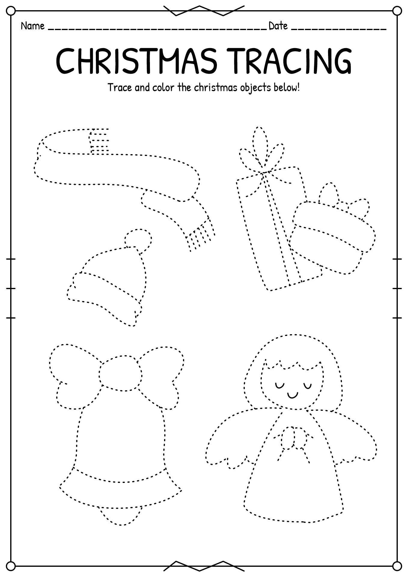 Free Printable Christmas Worksheets Preschool