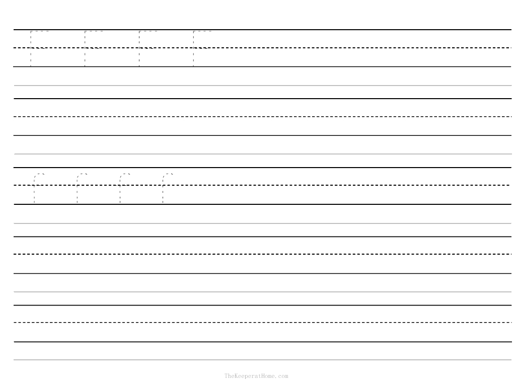 10 Best Images of Blank Letter Practice Worksheets - Free ...
