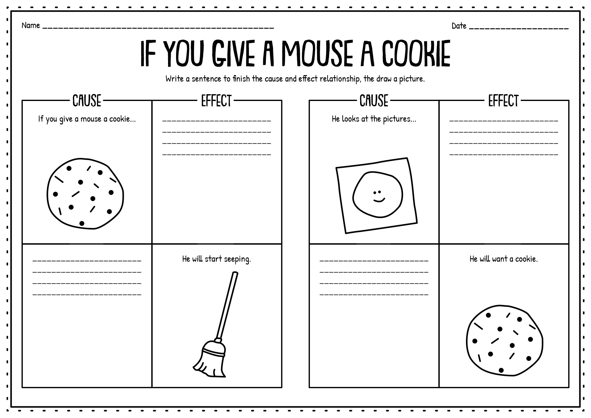 If You Give a Mouse a Cookie Story