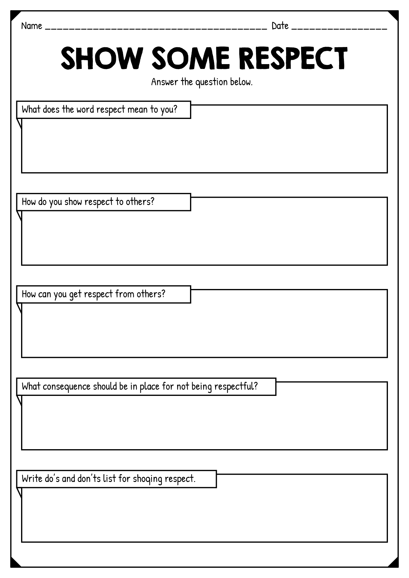 16 Printable Friendship Worksheets Elementary Free PDF at