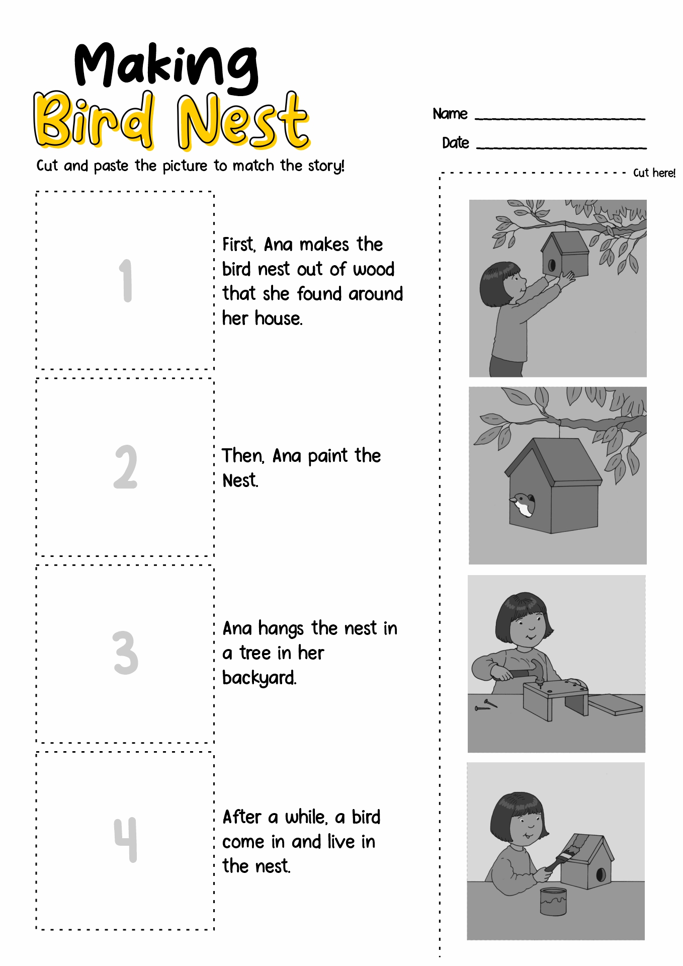 Story Sequencing Worksheets First Grade Image