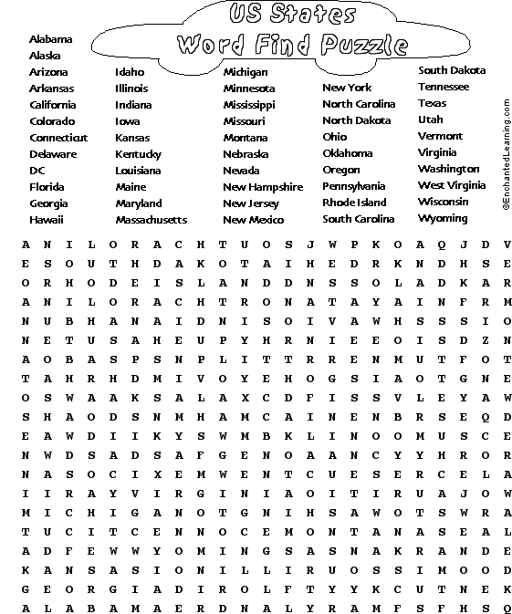 5th Grade Word Search Puzzles Printable Image