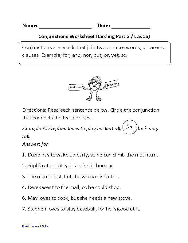 Common Core 5th Grade Language Worksheets Image