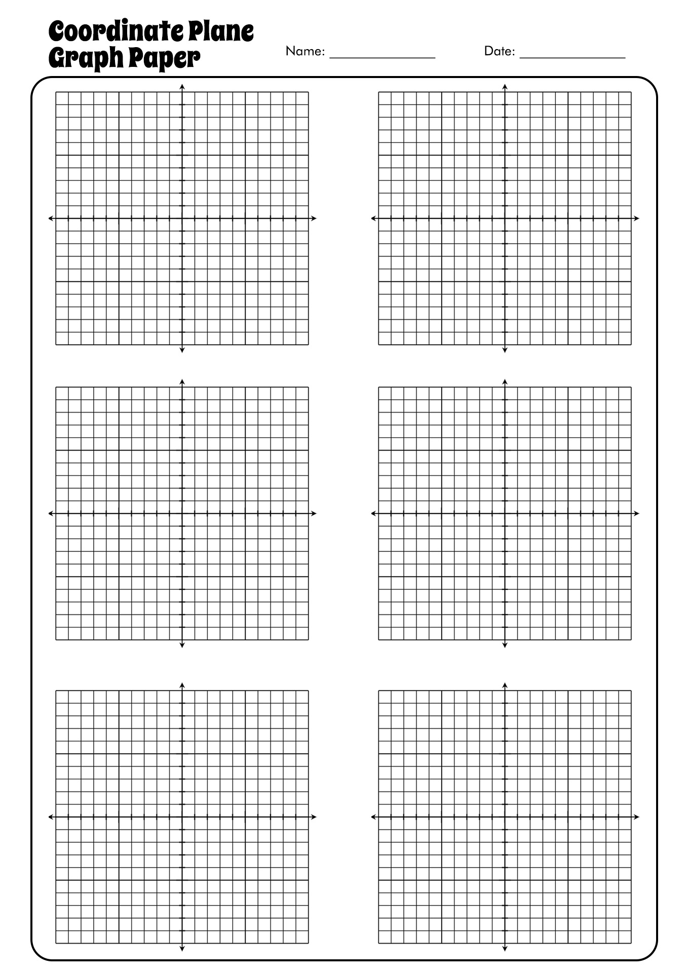 13 Blank Coordinate Grid Worksheets Free PDF At Worksheeto
