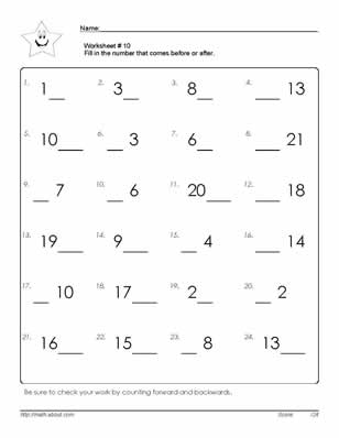 Counting Worksheets Image