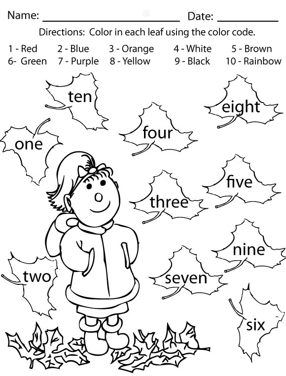Fall Activity Worksheets for Kids Image