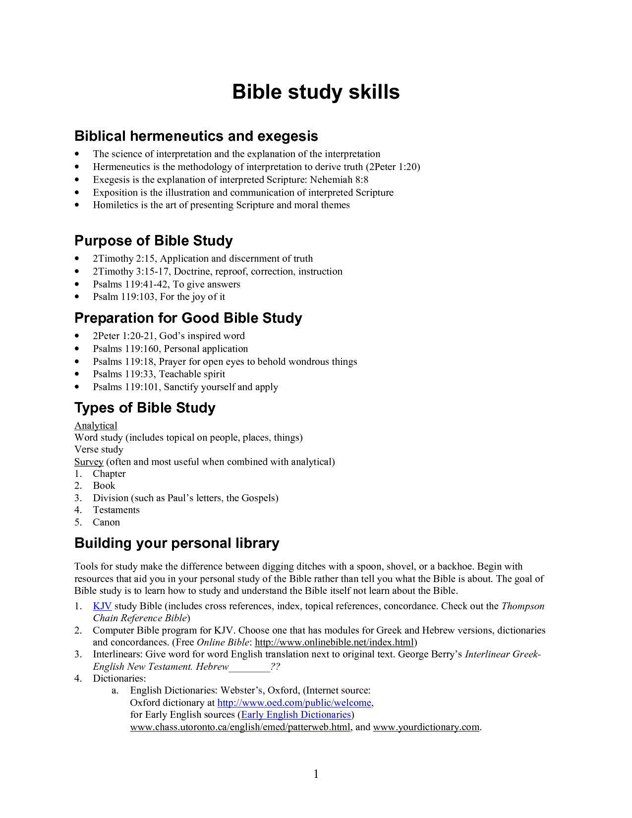 Free Printable Bible Study Lessons Image