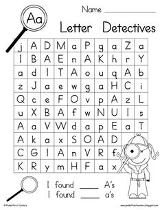 Letter Detective Worksheet Image