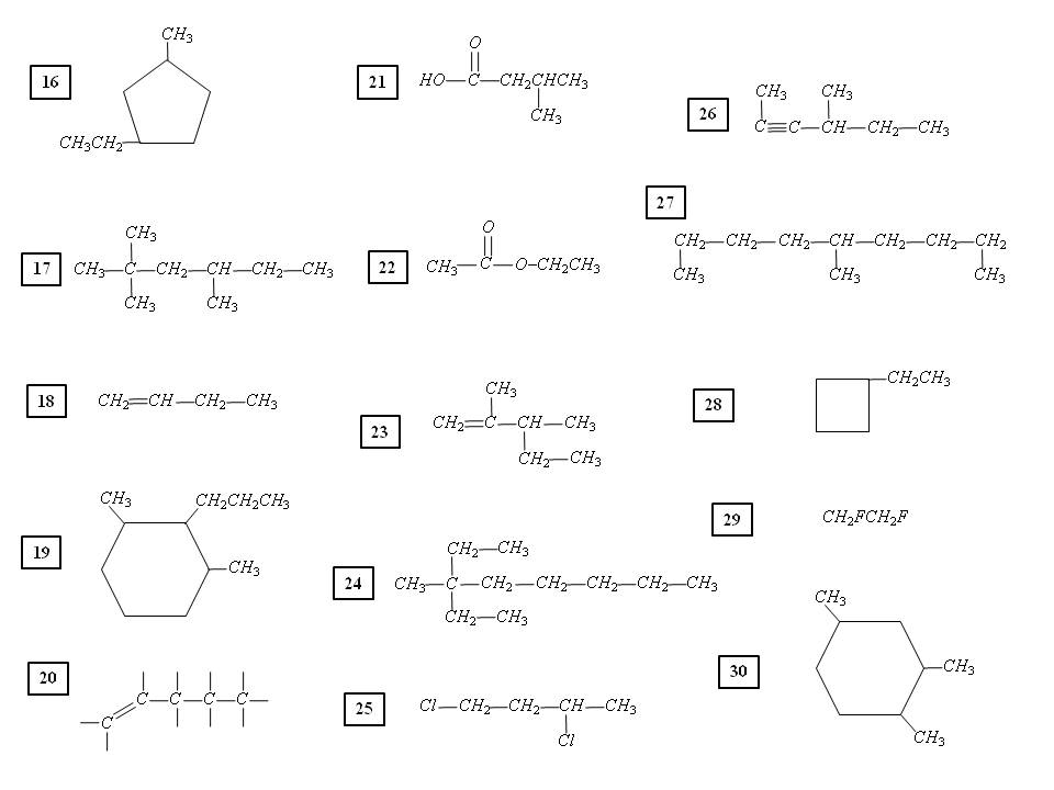 Organic Chemistry Naming Alkanes Worksheet