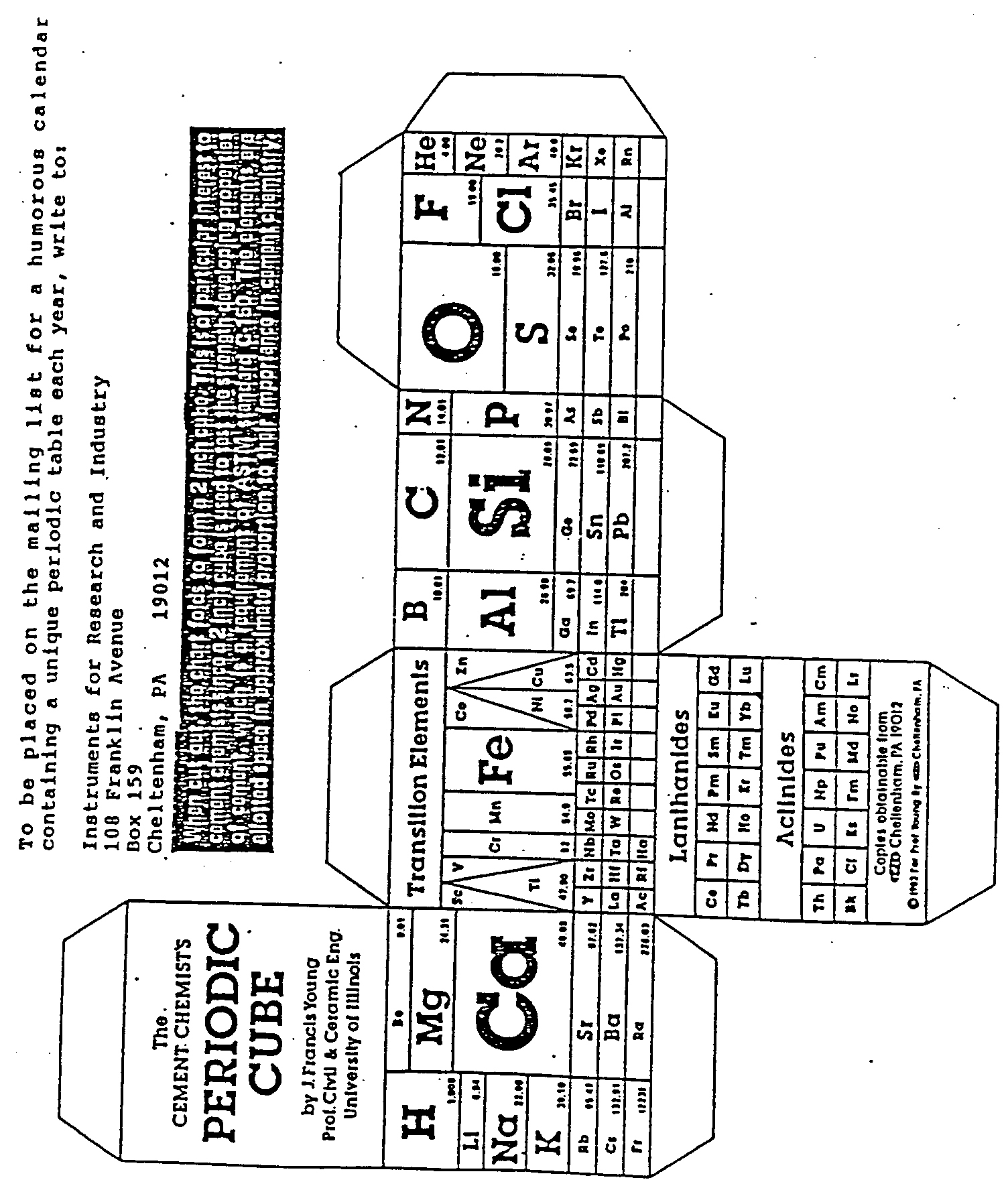 Periodic Table Cube