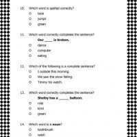 Printable Sentence Structure Worksheets Image