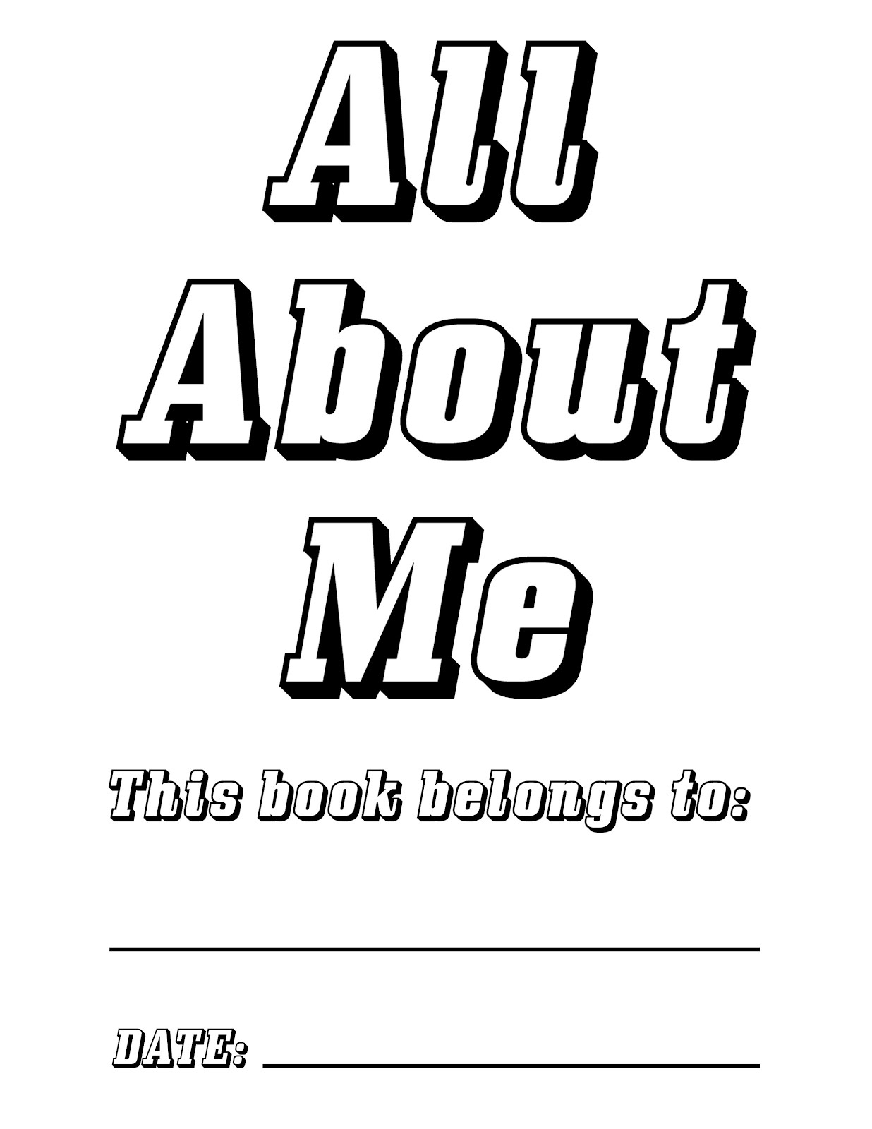 15 All About Me Worksheet For Kids /