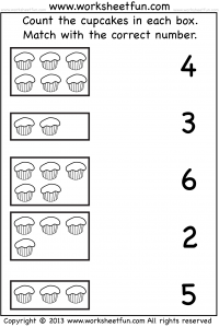 Count and Match Numbers Worksheet Image