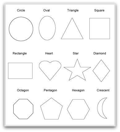 Geometric Shapes Printable Templates Image
