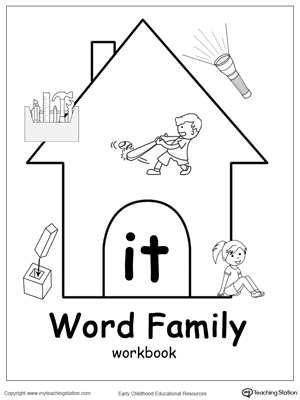 Kindergarten OT Word Family Worksheets Image
