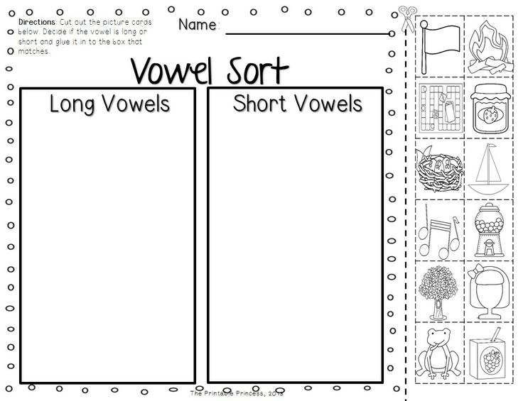 Long and Short Vowel Worksheets Image
