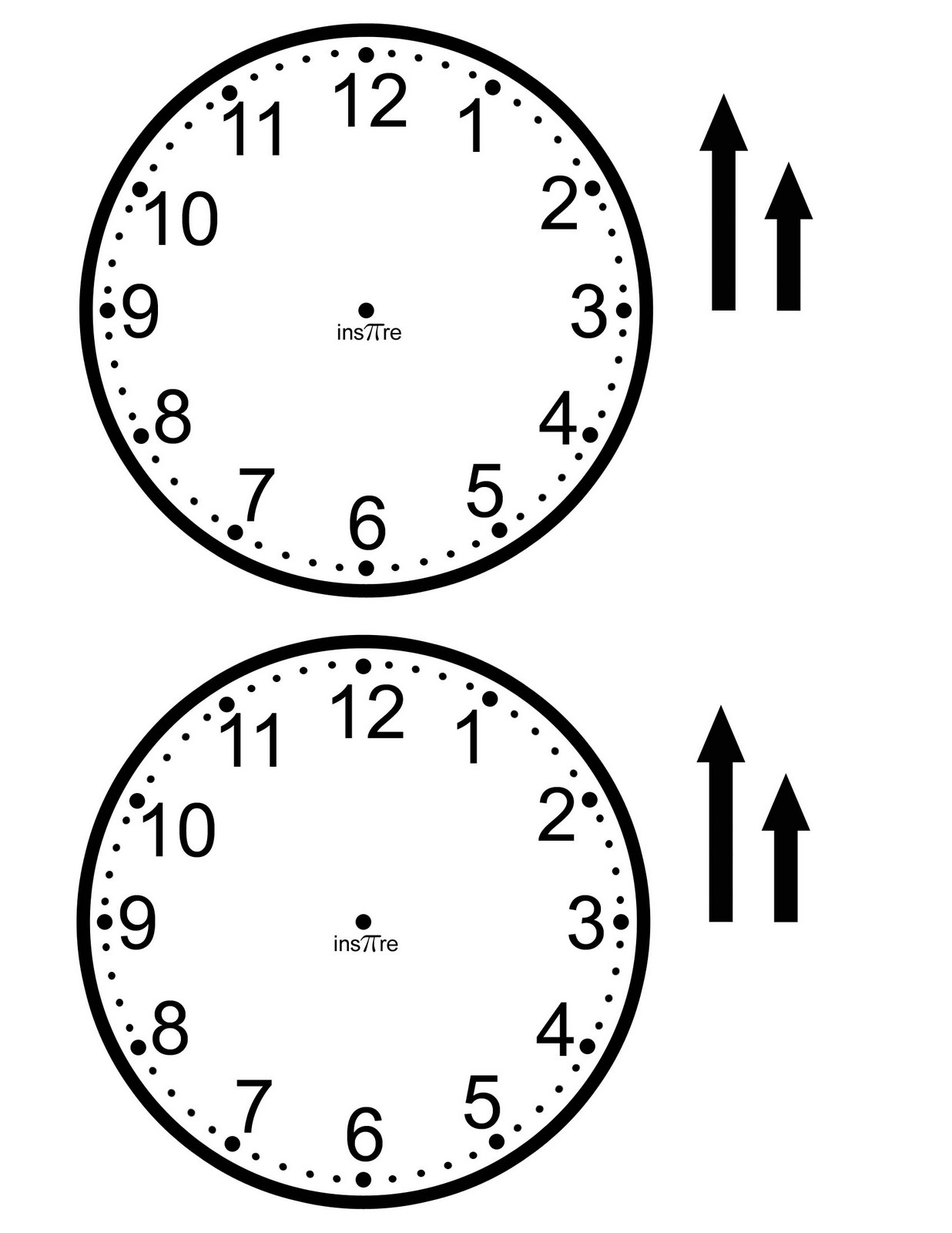 Create a Clock Worksheet
