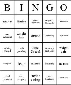 Mental Health Bingo Printable Image