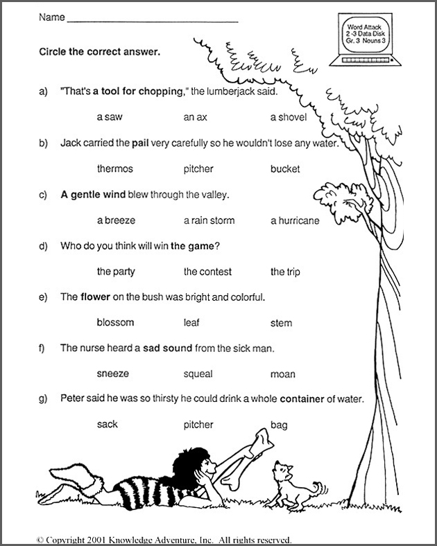 Noun Worksheet