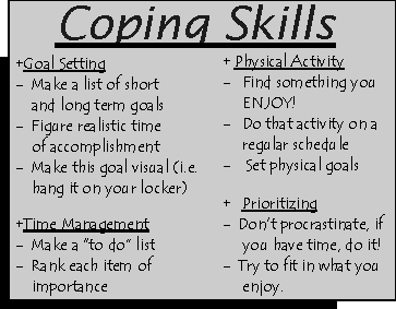 Stress Coping Skills Worksheet Image