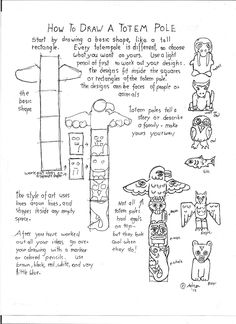 Totem Pole Symbols Worksheet Image