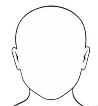 Blank Face Outline Template Image