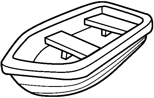 Boat Clip Art Black and White Image