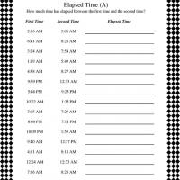 Time Zone Worksheet