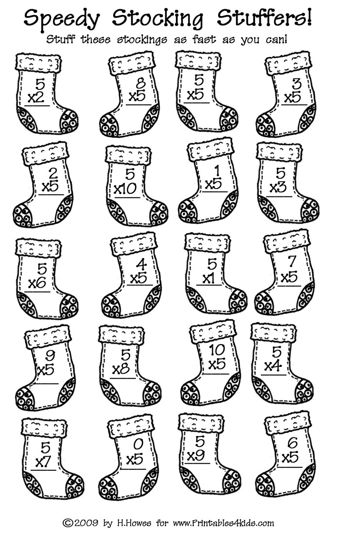 Christmas Math Coloring Worksheets Image