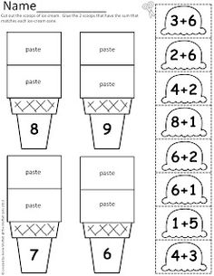 Cut and Paste Multiplication Worksheets