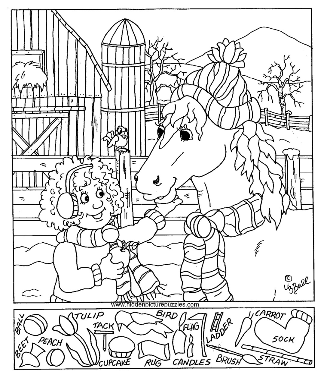 Free Printable Hidden Picture Coloring Pages Image