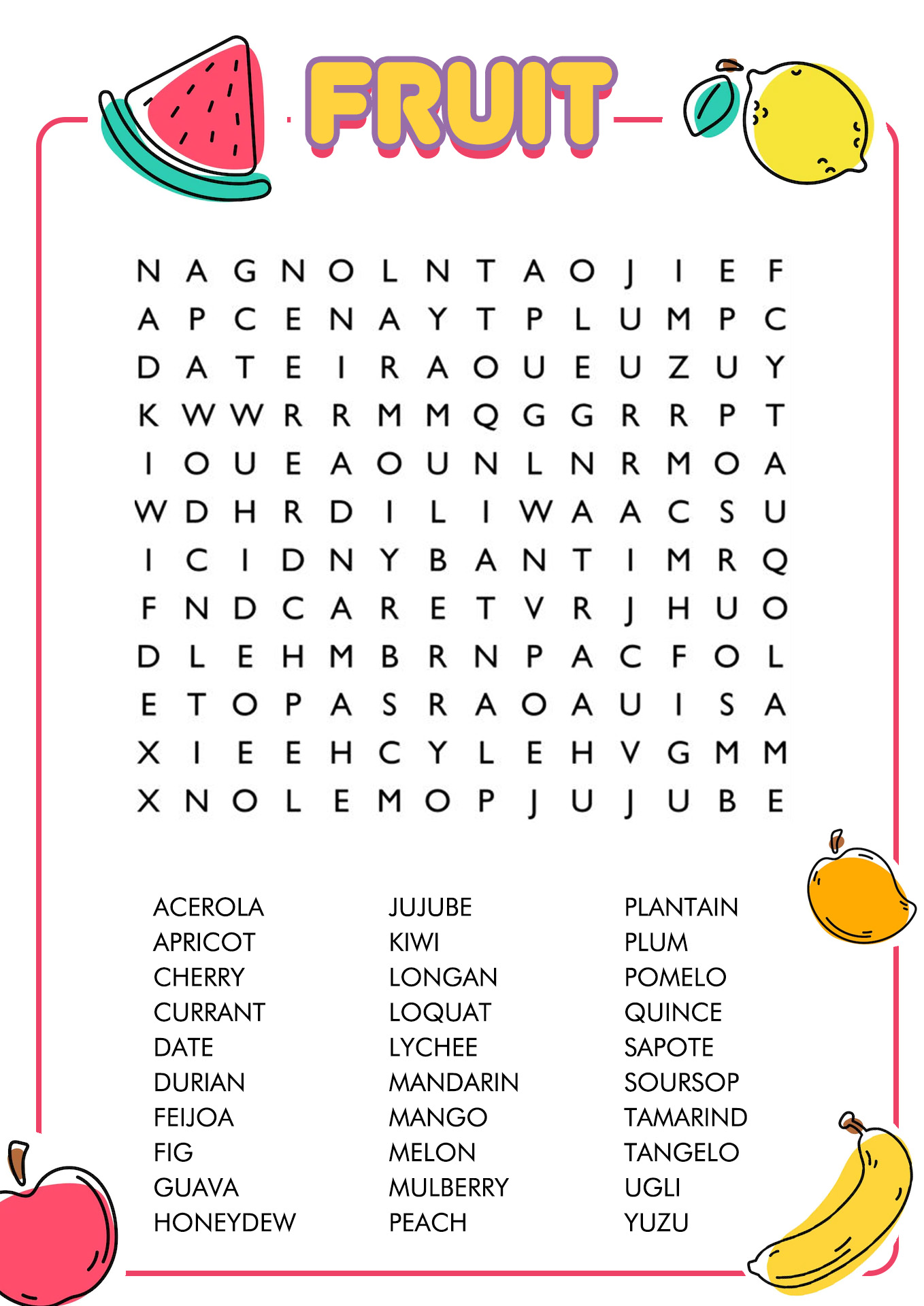 Free Printable Word Puzzles